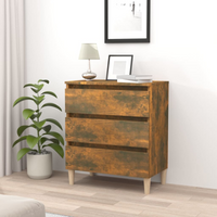 vidaXL Sideboard Smoked Oak 60x35x69 cm Engineered Wood