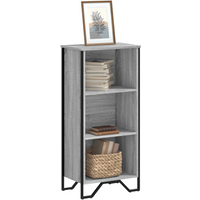 vidaXL Bookcase Grey Sonoma 50x31x106 cm Engineered Wood