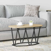 vidaXL Coffee Table Sonoma Oak 80 x 40 x 40.5 cm
