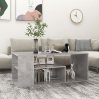 vidaXL Coffee Table Concrete Grey 100x50x40 cm Engineered Wood