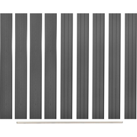 vidaXL Replacement Fence Boards 9 pcs WPC 170 cm Grey