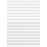 vidaXL Zebra Blind White 155x230 cm Fabric Width 150.9 cm Polyester