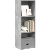 vidaXL Bookcase Concrete Grey 40x30x114 cm Engineered Wood