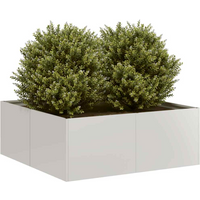 vidaXL Planter 80x80x30 cm Stainless Steel