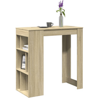vidaXL Bar Table with Racks Sonoma Oak 102x50x103.5 cm Engineered Wood