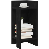 vidaXL Side Tables 2 pcs with Shelf Black 25.5x27x60 cm