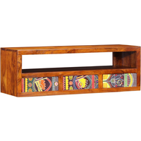 vidaXL Wall-mounted TV Cabinet Multicolour 90x30x30 Solid Wood Acacia