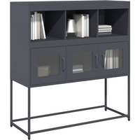 vidaXL Sideboard Anthracite 100.5x39x107 cm Cold-rolled Steel