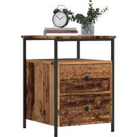 vidaXL Bedside Cabinet Old Wood 44x45x60 cm Engineered Wood