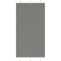 vidaXL Pleated Blind Anthracite 110x200 cm Fabric Width 109.4 cm Polyester