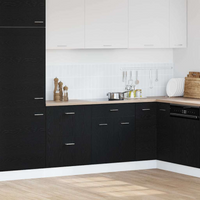 vidaXL Drawer Base Cabinet with Shelf Riga Black oak 60 x 46 x 81.5 cm