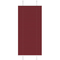 vidaXL Pleated Blind Bordeaux Red 55x150 cm Fabric Width 54.4 cm Polyester
