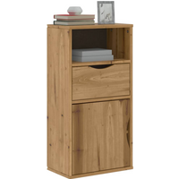 vidaXL Side Cabinet with Drawer ODDA 40x24x79 cm Solid Wood Pine