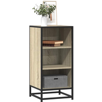 vidaXL Sideboard Sonoma Oak 35.5x35x76 cm Engineered Wood and Metal