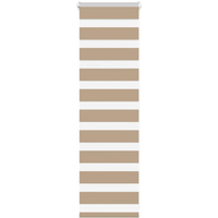 vidaXL Zebra Blind Sand Brown 40x100 cm Fabric Width 35.9 cm Polyester