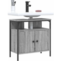 vidaXL Bathroom Sink Cabinet Grey Sonoma 60x30x60 cm Engineered Wood