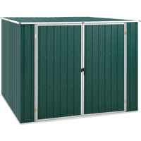 vidaXL Garden Shed Green 195x198x159 cm Galvanised Steel