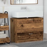 vidaXL Bathroom Cabinet Old Wood 78 x 37 x 59 cm Engineered wood