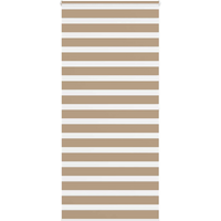 vidaXL Zebra Blind Sand Brown 95x200 cm Fabric Width 90.9 cm Polyester