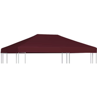 vidaXL Gazebo Top Cover 310 g/m² 3x4 m Bordeaux