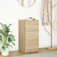 vidaXL Sideboard Sonoma Oak 37.5x35x76 cm Engineered Wood