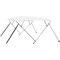 vidaXL 4 Bow Bimini Top White 243x196x137 cm