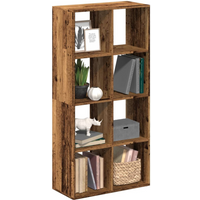 vidaXL Room Divider Bookcase Old Wood 69.5x29x137.5 cm Engineered Wood