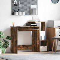 vidaXL Desk with Drawer Smoked Oak 106 x 41 x 88.5 cm Engineered Wood
