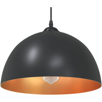 vidaXL Pendant Lamps 2 pcs Height Adjustable E27 Black Ø 30 cm Metal