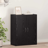 vidaXL Office Cabinet Black oak 60 x 32 x 77.5 Engineered wood