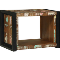 vidaXL Wall Cube with Shelf Brown 55 x 35 x 40 cm Solid Reclaim wood