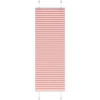 vidaXL Pleated Blind Pink 45x100 cm Fabric Width 44.4 cm Polyester