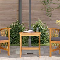 vidaXL Side Table Brown Solid Acacia wood