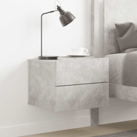 vidaXL Bedside Cabinet Concrete Grey 40x30x30 cm Engineered Wood