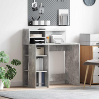 vidaXL Desk Concrete Grey 90 x 48 x 101.5 cm Engineered Wood
