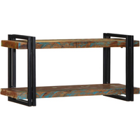 vidaXL Wall Shelf Multicolour Solid Wood Reclaimed