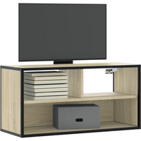 vidaXL TV Cabinet Sonoma Oak 80x31x39.5 cm Engineered Wood and Metal