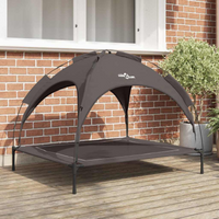 vidaXL Dog Bed Brown XL Steel