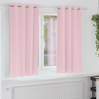 vidaXL Blackout Curtains with Rings 2 pcs Baby Pink 175 x 140 cm