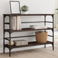 vidaXL Console Table Brown Oak 100x32x75 cm Engineered Wood