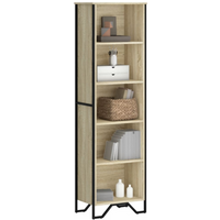 vidaXL Bookcase Sonoma Oak 50x31x169 cm Engineered Wood