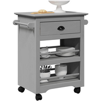 vidaXL Kitchen Trolley BODO Grey 67.5x45x80 cm