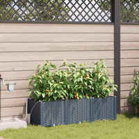 vidaXL Garden Light grey 120 x 40 x 37.5 cm Steel