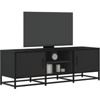 vidaXL TV Cabinet Black 120x35x41 cm Engineered Wood and Metal