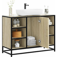 vidaXL Bathroom Sink Cabinet Sonoma Oak 80x33x60 cm Engineered Wood