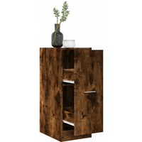 vidaXL Apothecary Cabinet Smoked Oak 30x41x77.5 cm Engineered Wood