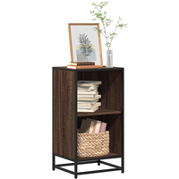 vidaXL Book Cabinet Brown Oak 40x35x76 cm Engineered Wood