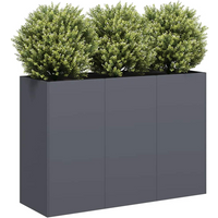 vidaXL Planter Anthracite 120x40x80 cm Cold-rolled Steel
