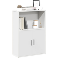 vidaXL Bookcase White 60x24x85 cm Engineered Wood