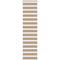 vidaXL Zebra Blind Sand Brown 55x230 cm Fabric Width 50.9 cm Polyester